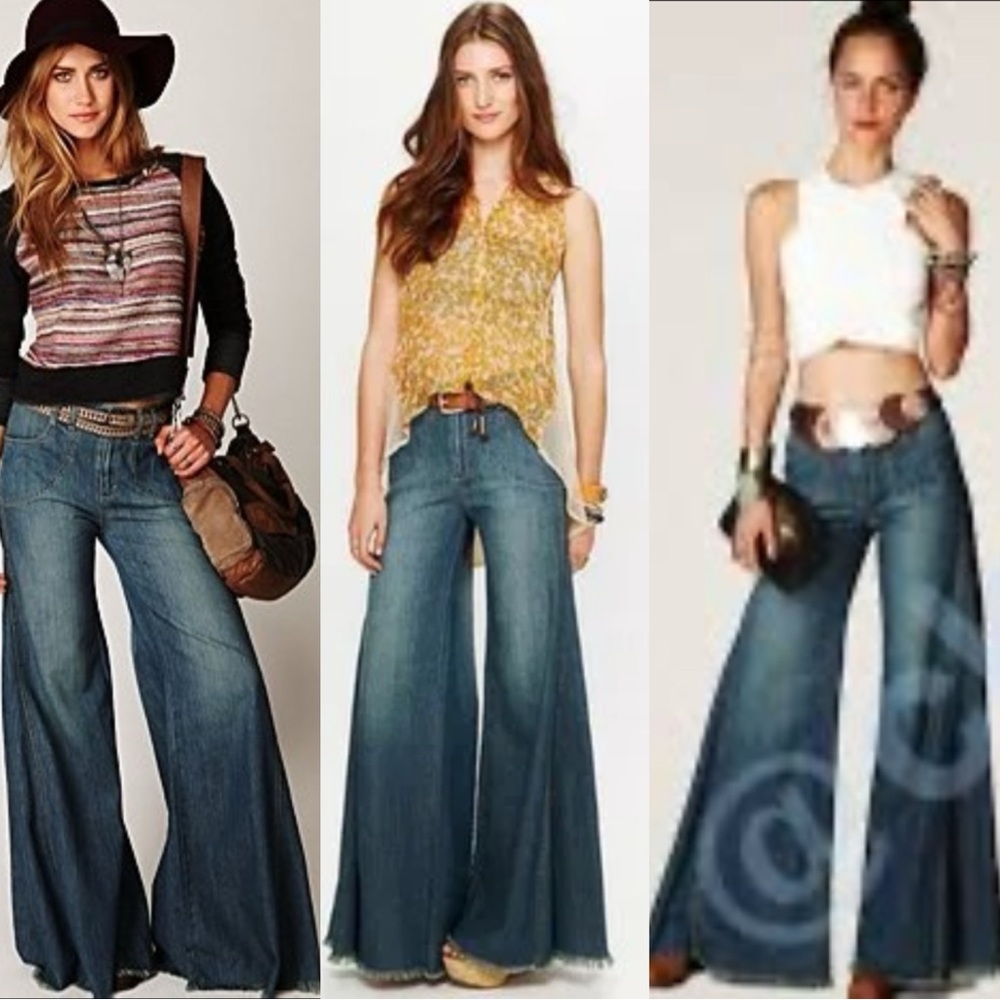 Free People Vintage Rare Find The Original Extreme Wide Leg
Flare Jeans - Picture 3 of 15
